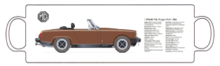 MG Midget 1500 (Rostyle wheels) 1974-80 Mug 2